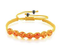 Crystal áspero Trendy Trandy Nylon Rope Beads Beads Mujeres Hombres de piedra natural IMITACIÓN AMBERS AMBERS Strand Bangle Gift Reiki Bracelets (color: beige, tamaño: beige)