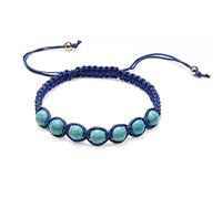 Crystal áspero Trendy Trandy Nylon Rope Beads Beads Mujeres Hombres de piedra natural IMITACIÓN AMBERS AMBERS Strand Bangle Gift Reiki Bracelets (color: beige, tamaño: beige)