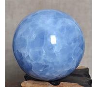 Crystal Ball 5-10cm Blue Celestine Crystal Sphere Ball Decor Ornaments Lens Photography Props Crystal Ball(9cm)
