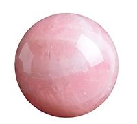 Crystal Ball Decoration, 1 Rose Quartz Stone Sphere Crystal Ball, Crystal ball-7cm