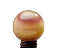 Crystal Ball Desktop Decoration Office Home Gift Green Fluorite Crystal Ball Elegant Versatile Ornament for Living Room Study Garden,A,50~60mm