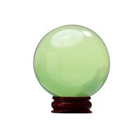 Crystal Ball Desktop Decoration Office Home Gift Green Fluorite Crystal Ball Elegant Versatile Ornament for Living Room Study Garden,B,50~60mm
