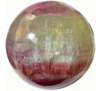 Crystal Ball, Fluorite Colored Fluorite Crystal Ball Quartz Crystal Ornaments Feng Shui Ball for Home Living Room and Bedroom Decoration,50mm