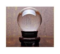 Crystal Ball Multicolor Crystal Ball Glass Ball with Base Bracket Feng Shui Ball Auspicious Transfer Feng Shui Fortune-Telling Ball Ornaments Crystal Ball(B,6CM)