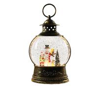Crystal Ball Music Box, USB & Battery Powered, 1220G, linterna de globo de nieve de Navidad, linternas de agua brillantes, globo de nieve musical, diseño elegante, para familia, interior, vacaciones