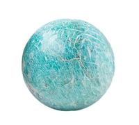 Crystal Ball Polished Gemstone Sphere Balls with Wood Stand for Divination Yoga Photography Decoration,75~80mm