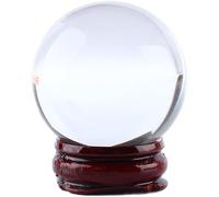 Crystal Ball Set K9 Color Color Color Color Color Color Color Colorful Transparent Land Stand Decoration/Fortune Goods/Gift/Photograph Accessories/Props Applicable Magic Ball,150mm