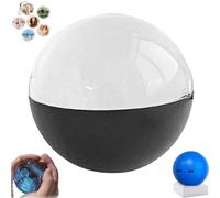 Crystal Ball Video Player, 2.7 Inch Digital Display Personalized Video Photo Album, Customizable Light-Up Sphere for Anniversary Birthday Wedding Gifts, DIY 3D Memory Sphere (Black)