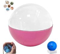 Crystal Ball Video Player, 2.7 Inch Digital Display Personalized Video Photo Album, Customizable Light-Up Sphere for Anniversary Birthday Wedding Gifts, DIY 3D Memory Sphere (Pink)