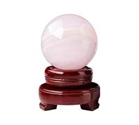 Crystal Ball with Base Crystal Ball Glass Round Ball Fortune Telling Feng Shui Figurine Object (),45~50mm
