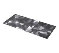 ENDORFY Alfombrilla de ratón XXL Crystal Black XL, 900 x 400 mm, Alfombrilla de ratón Lisa, Borde Impreso, Base de Goma Antideslizante, diseño Elegante