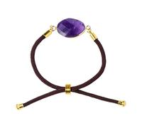 Crystal Bracelet Women - Natural Gemstone Jewelry, Adjustable Irregular Edging Bracelet, Unique Amethyst Crystal Bracelets Design For Men And Women, Elegant Handmade Gemstone Jewelry Accessory,