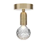 Crystal Bulb Lámpara de Techo Transparente/Latón