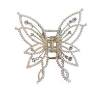 Crystal Butterfly Hair Clips - Sparkly Glitter Hairs Accessories | Strong Hold Jaw Clip for Women, Girls, Fashion Headwear for, Parties, Weddings, Casual Outfits, Stylish Decorative