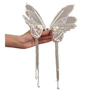 Crystal Butterfly Wing Hair Clip Female Atmosphere Photography Ancient Costume Accessories Headgear