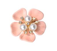 Crystal Button Covers - Pearl Flower Accessory for Dress Blouses | Alloy Material with DIY Sewing Craft, Clothing Decoration Tool, Women Fashion Organizer, Stylish Jewelry Accent, Creative Outfit