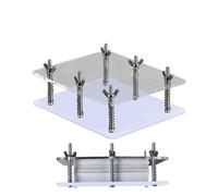Crystal Card Press - Prensa de tarjetas Prems | Accesorios Para Expedientes De | Tarjetas Portátiles Aplanar Herramienta | Protector De Cartas De Juego | Contenedor De Tarjetas De Papel | Accesorio
