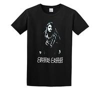 Crystal Castles Funny Top Unisex 100% Cotton Short-Sleeve T-Shirts Black M