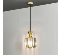Crystal Chandelier Adjustable Height Pendant Light Fixture, Kitchen Island Dining Room Hanging Lights