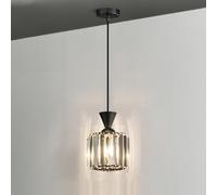 Crystal Chandelier Adjustable Height Pendant Light Fixture, Kitchen Island Dining Room Hanging Lights