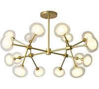 Crystal Chandeliers 16 Lights Sputnik Chandelier Modern Chandelier Lighting Fixture Compatible with Bedroom,Hallway,Bar,Kitchen,Bathroom,Dining Room,luz de cocina