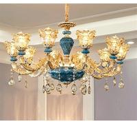Crystal Chandeliers Home Lighting DecoratLuxury Candle Pendants Living Room Indoor Lamp, LED Chandelier