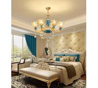 Crystal Chandeliers Home Lighting DecoratLuxury Candle Pendants Living Room Indoor Lamp, LED Chandelier