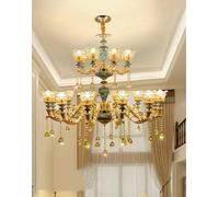 Crystal Chandeliers Home Lighting DecoratLuxury Candle Pendants Living Room Indoor Lamp, LED Chandelier