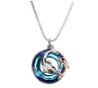 Crystal Choker Necklaces Woman for Year Old Girl Present Ideas Jewelry Ocean Necklace Dolphin Alloy