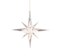 Crystal Christmas Stars Ornaments - Winter Holiday Pendant, Transparent Stars Shape Christmas Tree Pendant, Ice Crystal Style Decoration | for Holiday Party, Celebration, Indoor, Outdoor, Window, Wall