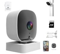Crystal-Clear 2K Security Camera with Color Night Vision, Recognizeknow Camera, 2.4ghz Wi-Fi Connection, 24/7 Recording and Smart Alarm, Easy Installation, Professional Yard Guard (128G)