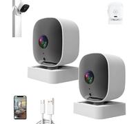 Crystal-Clear 2K Security Camera with Color Night Vision, Succeedto Crystal-Clear 2K Security Camera, 2.4ghz WiFi Indoor Surveillance & Security Cameras for Home Security, Easy Install (2PCS)