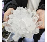 Crystal Clear Quartz Cluster Ornaments Home Decor(410-500g)