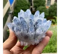 Crystal Cluster Clear Quartz Citrine Stones Ornaments for Home Decor Fengshui Ornaments (Color : X1 Blue Quartz)