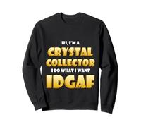 Crystal Collector Idgaf Rock Hound Rare Crystals Collection Sudadera