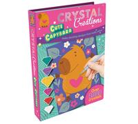 Crystal Creations Mini: Cute Capybara - Kit completo de pintura de diamantes para principiantes - Juego de pintura de diamantes mini con lápiz capacitivo, goma de silicona y más de 1600 diamantes
