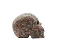 Crystal Crystal Skulls Que Sera Stone Llanite Hand Carved Gemstone Collectible Fine Art Sculpture Home Decor Halloween