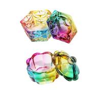 Crystal Dappen Plate Clear Nails Brush Washer Cups Durable Glass Construction Safe for Daily Care Easy to Clean Crystal Unguis Art Cup