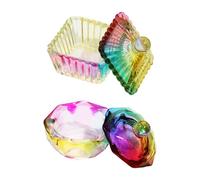 Crystal Dappen Plate Clear Nails Brush Washer Cups Durable Glass Construction Safe for Daily Care Easy to Clean Glass Unguis Brush Cup