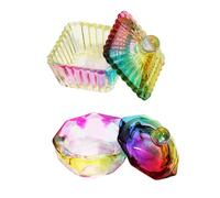 Crystal Dappen Plate Clear Nails Brush Washer Cups Durable Glass Construction Safe for Daily Care Easy to Clean Crystal Unguis Art Cup