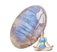 Crystal de - Natural Gem Piedra Luna arcoíris pulida, Soft Energy Rock