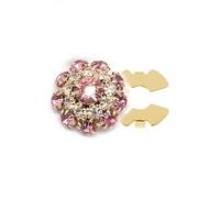 Crystal Detachable No Sew Buttons Clips For Ladies Shirt Blouse Dress Cuff-links Jewelry Decoration para manualidades, bodas(Color-08)