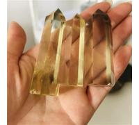 Crystal dot Citrine Column Obelisk Yellow Home Ornaments Home Decor(6-7cm,1kg)