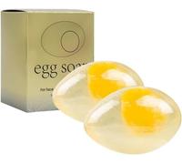 Crystal Egg Soap,Egg Shape Scented Botanical Soaps Bar,Collagens Egg Soap, Handcrafted Egg-Shaped Body Cleanser Soap for Face Body Demaxiyad (2 pcs)