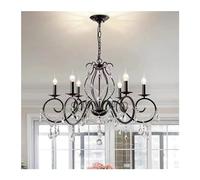 Crystal European Compatible with Restaurant Bedroom Living Room E14 Pendant Lamp - Candle Light, LED Chandelier
