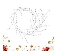 Crystal Garland - 120cm Elegant Christmas Wreath, Realistic Transparent Diamond Bead Garland | Crystal Ornaments for Christmas Tree, Chandelier, Mantel, Porch, Stairs, Front Door, Wedding, Party, Wint