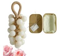 Crystal Grape Soap on a Rope Handmade Grape Cluster Soap with Gift Box (1, D)