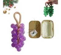 Crystal Grape Soap, Personalized Original Handmade Crystal Grape Soap Gentle Cleansing Soap, Soap On A Rope, for Washing Hands and Fresh Air Men Women (Lavender)