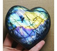Crystal Heart Moonstone Polished Labradorite Stone (Size : 500-550g)