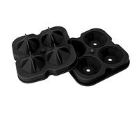 Crystal Ice Cube Form | Non - Stick Silicone Ice Trays for Refrigerator/Oven/Microwave | DIY Chocolate & Sweet Forms for Baking (Negra)